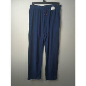 Stafford Men's Sleepwear Fleece Pants NWT Size‎ Large Navy Blue Gift